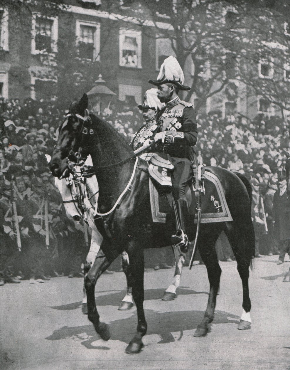 Král Jiří V. na pohřbu svého otce krále Edwarda VII., Londýn, 20. května 1910. od Unbekannt