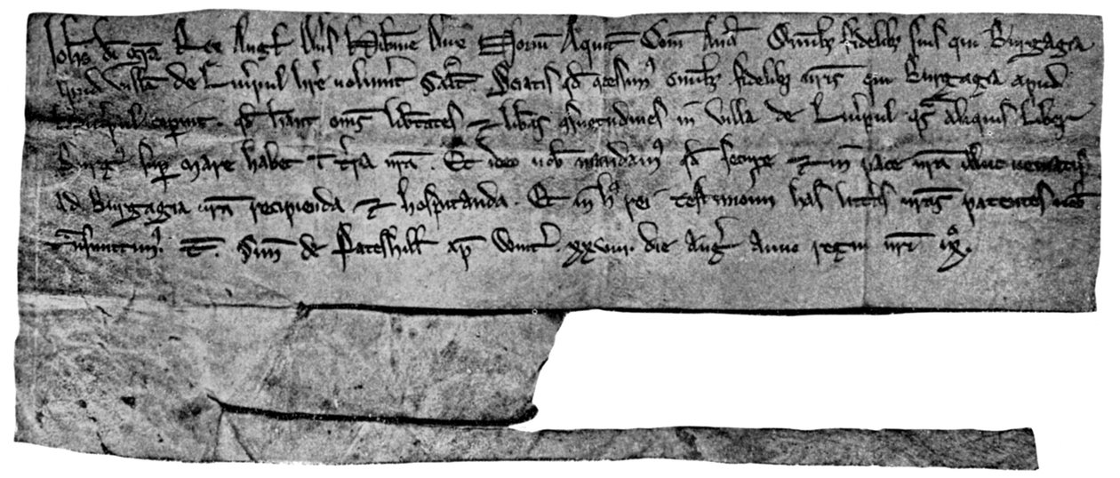 Charta King Johns, 1207 1910 od Unbekannt