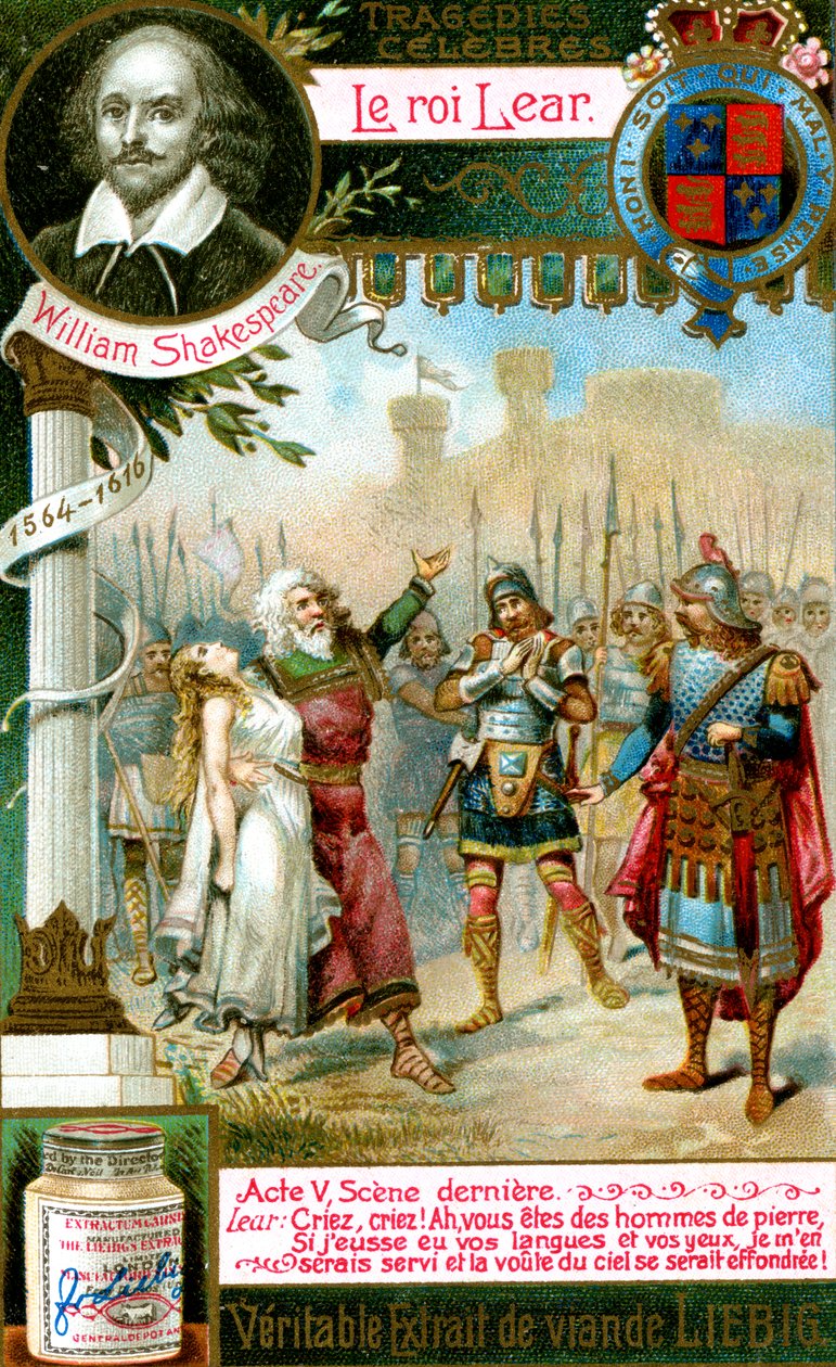 Král Lear od Williama Shakespeara 1564-1616, c1900 od Unbekannt
