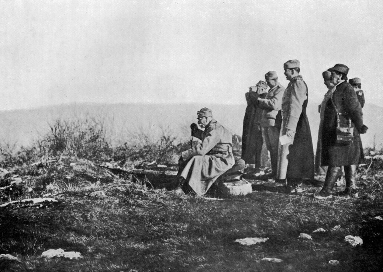 Srbský král Petr na frontě, první světová válka, 1914, 1920 od Unbekannt