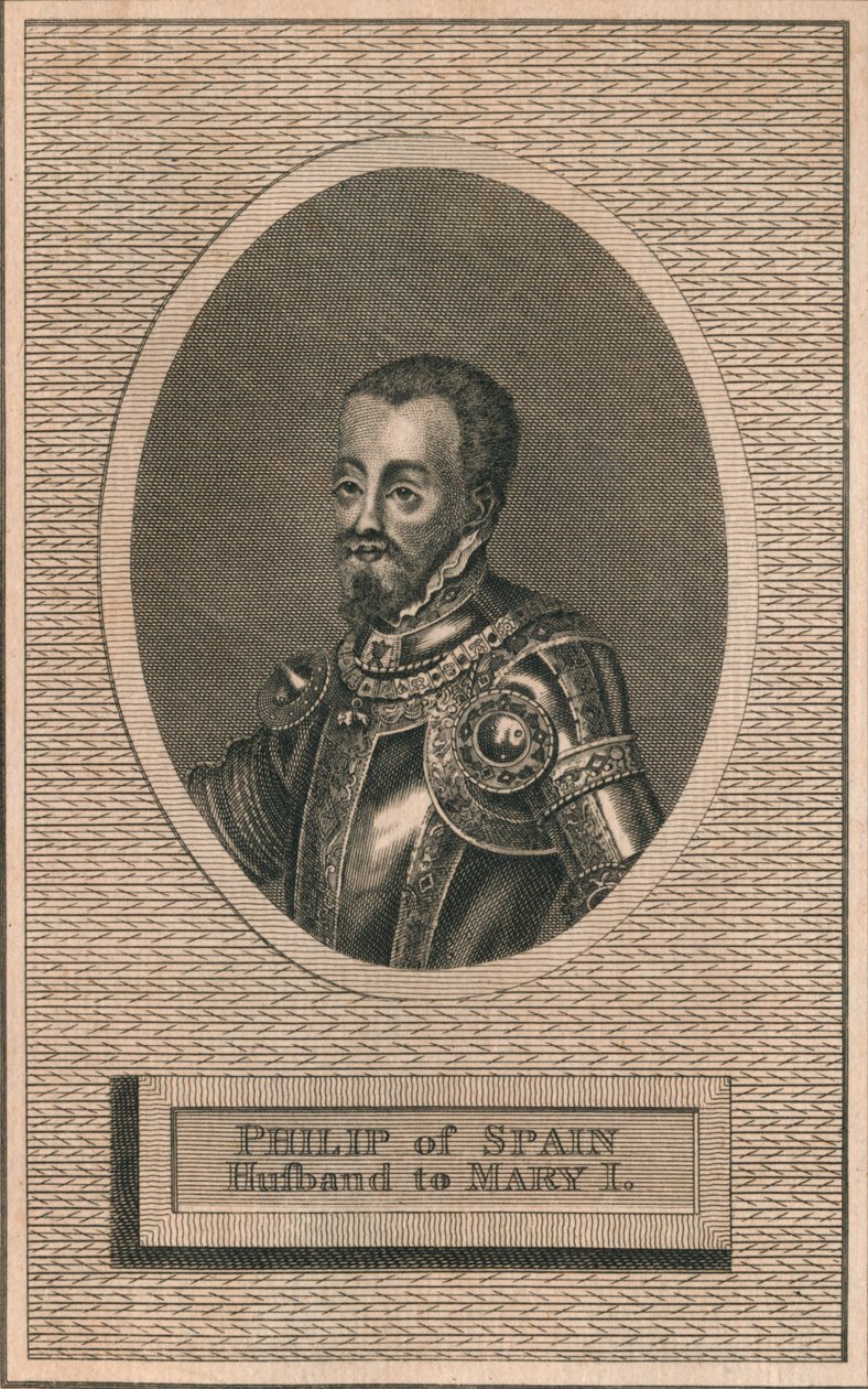 Španělský král Filip II., manžel královny Marie I., 1793 od Unbekannt