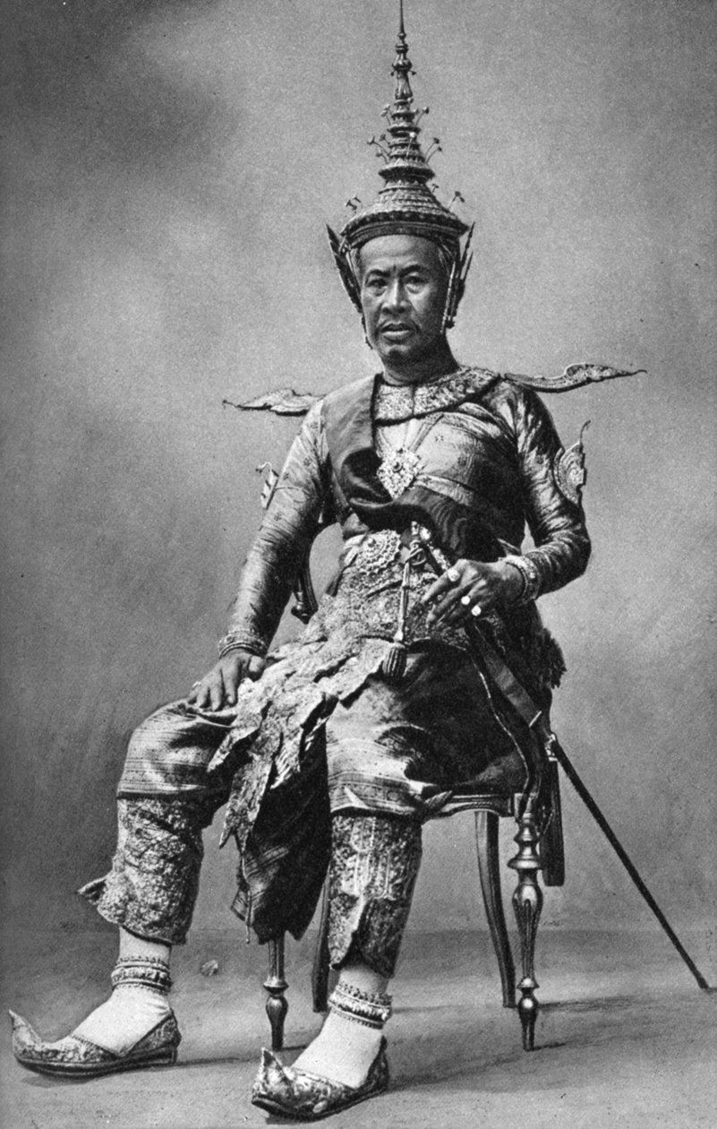 Kambodžský král Sisowath, 1922 od Unbekannt