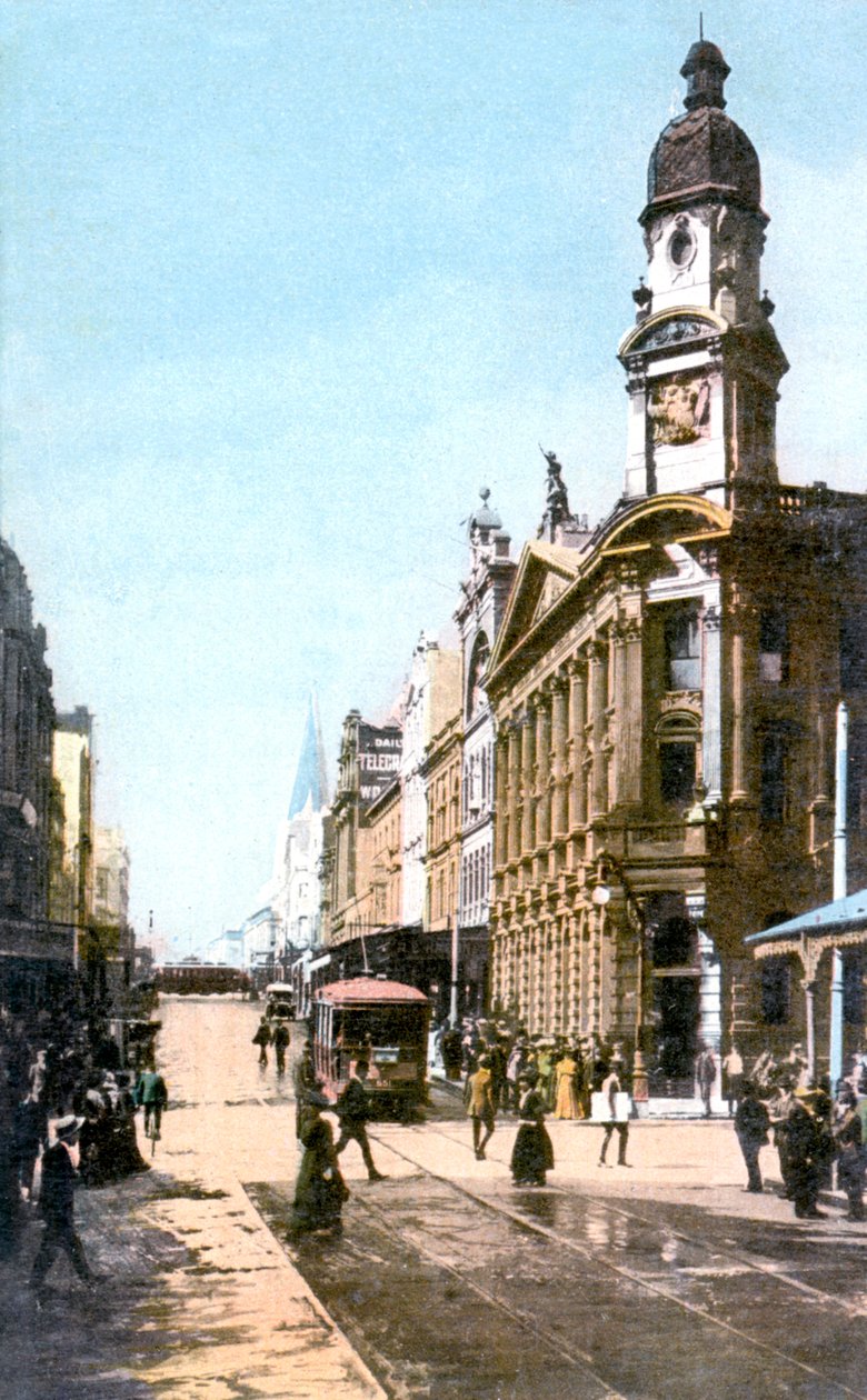 King Street, Sydney, Austrálie, c 1900 od Unbekannt