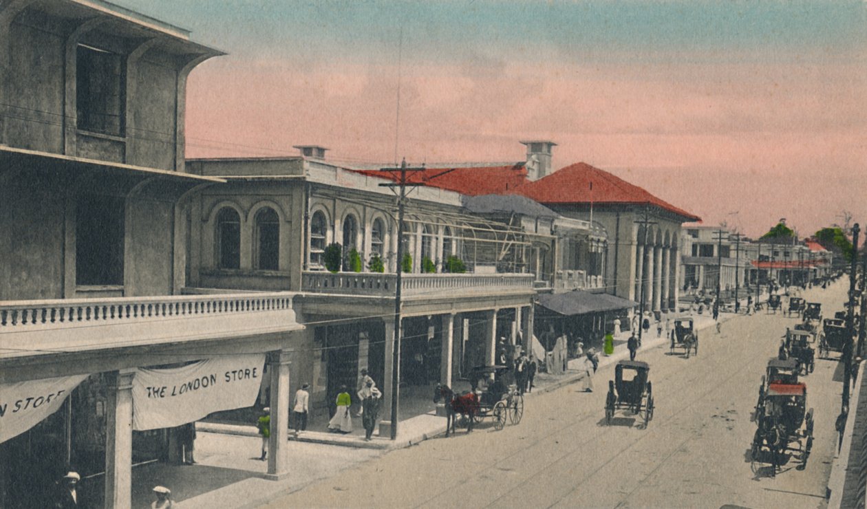 King Street, při pohledu na sever, Kingston, Jamajka, počátek 20. století. od Unbekannt