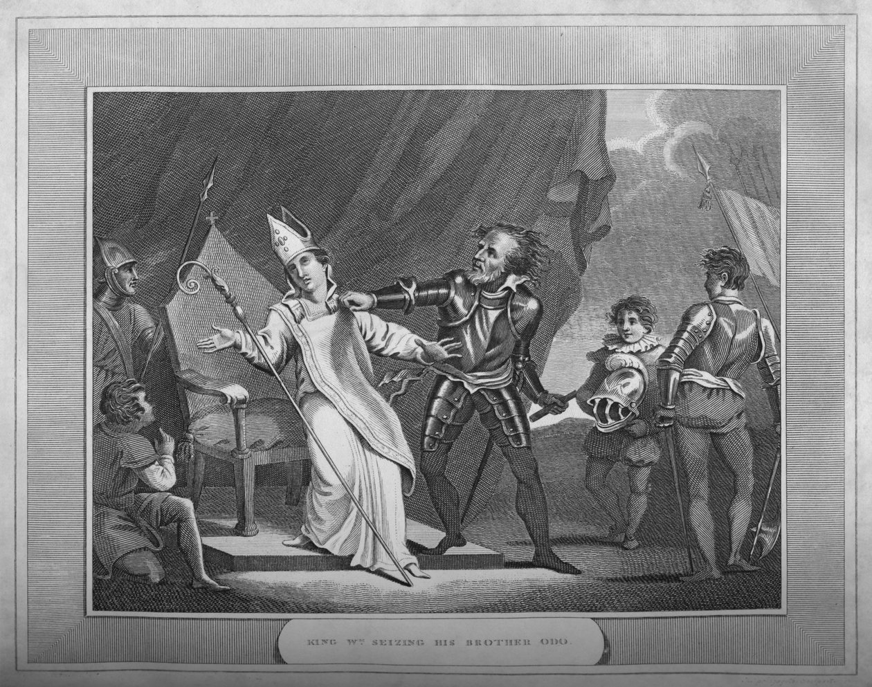 Král William zmocnil se svého bratra Oda, 1838 od Unbekannt