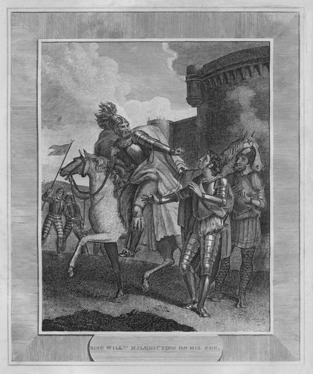 Král Williams prokletí na jeho syna, 1838 od Unbekannt