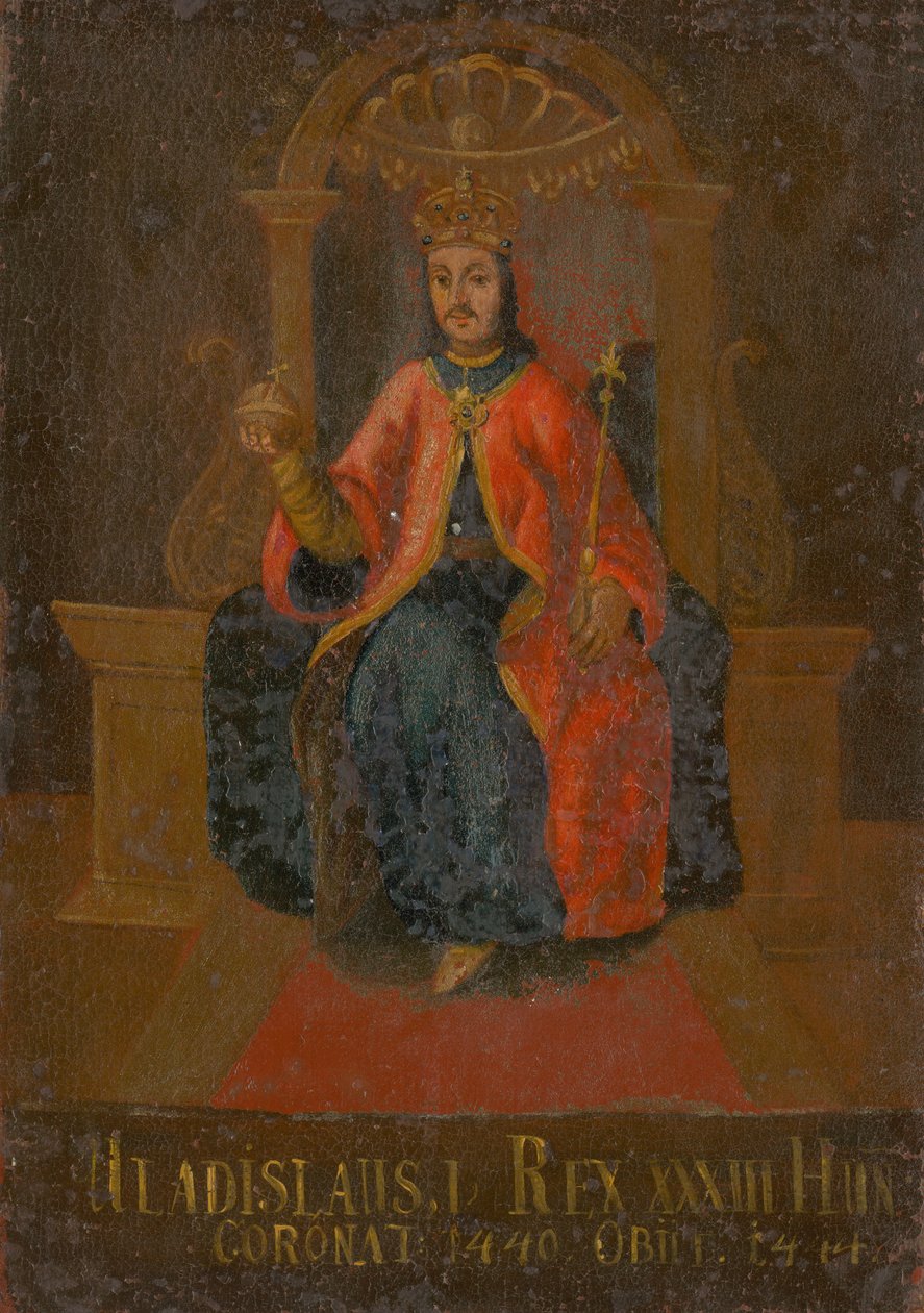Král Polska, Maďarska a Chorvatska Wladyslaw III 1424-1444, první polovina 18. od Unbekannt