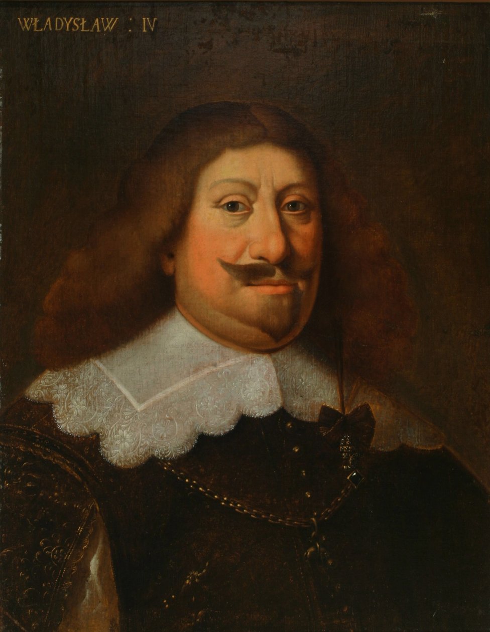 Polský král Wladyslaw IV Vasa 1595-1648, ruský car, 17. století od Unbekannt