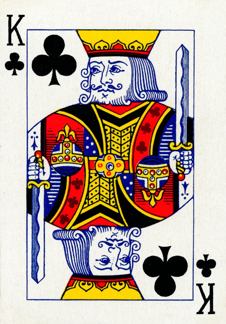 King of Clubs z balíčku hracích karet Goodall & Son Ltd., c1940 od Unbekannt