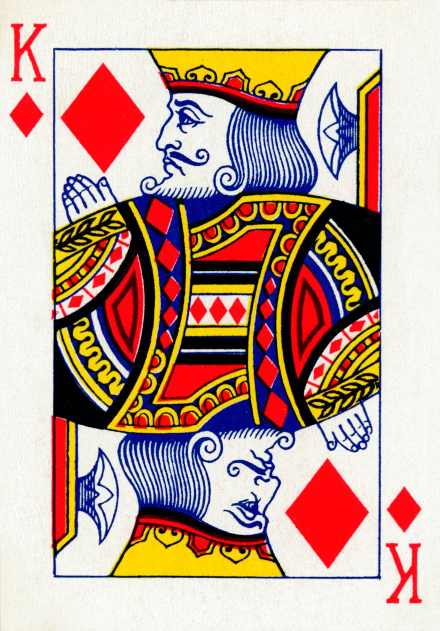 King of Diamonds z balíčku hracích karet Goodall & Son Ltd., c1940 od Unbekannt
