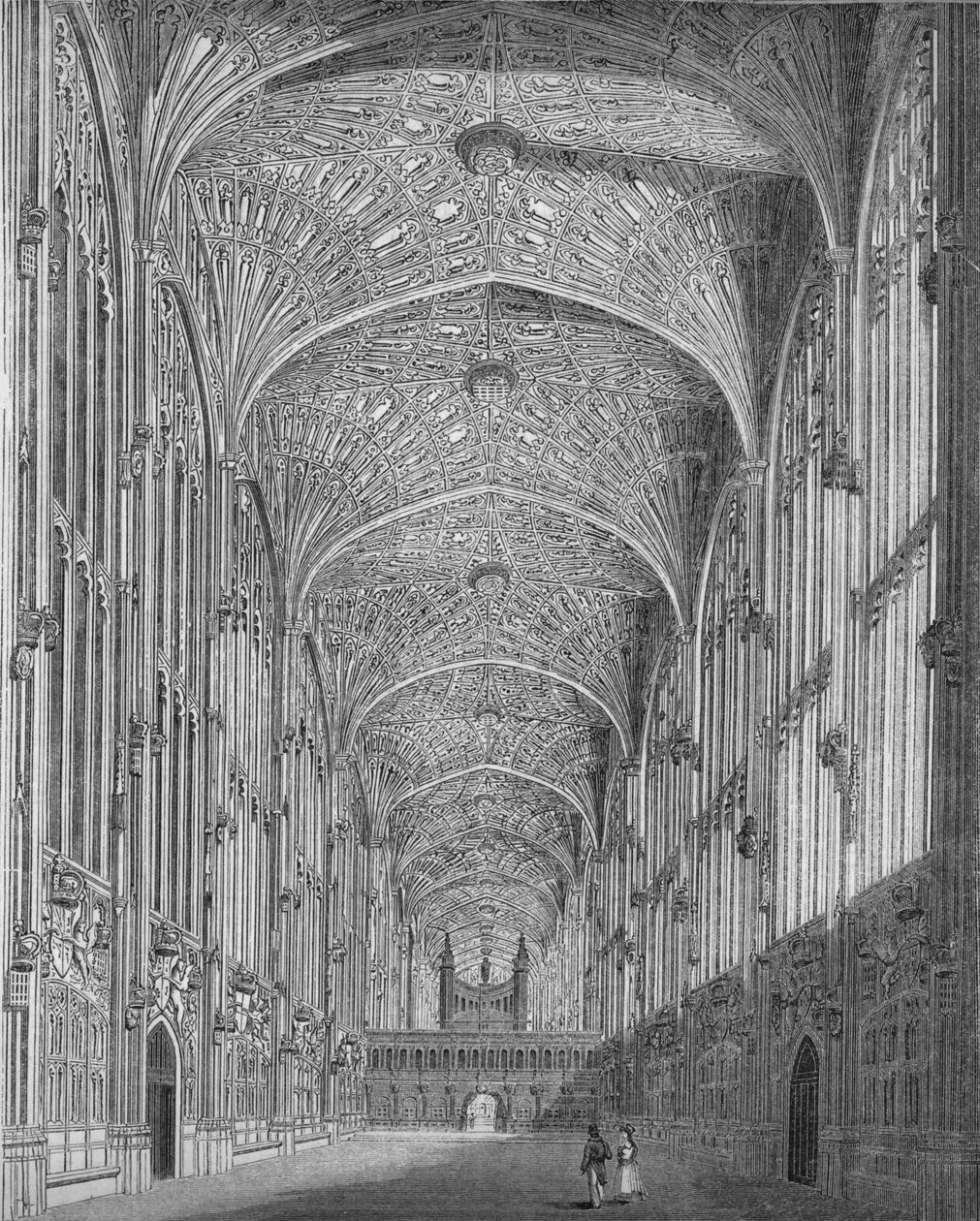 Kings College Chapel, 1845 od Unbekannt