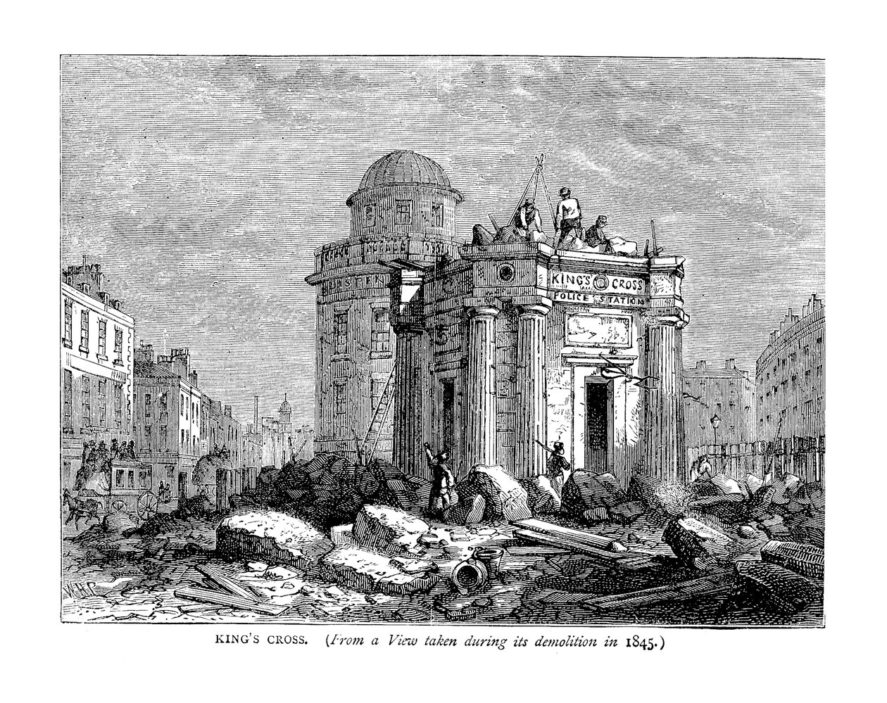 Kings Cross v roce 1845 od Unbekannt
