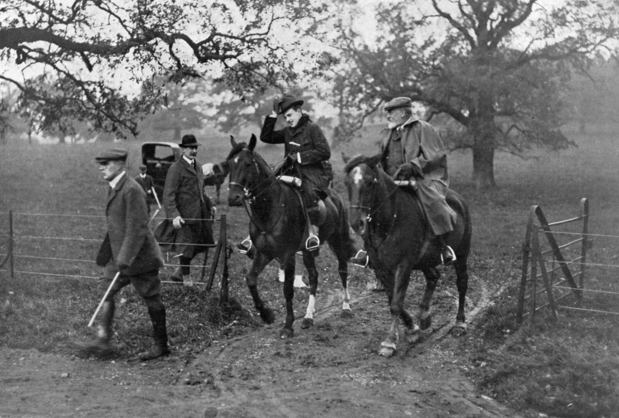Lov králů Edwarda VII. Spojeného království a Manuela II. Portugalska, 1909 od Unbekannt
