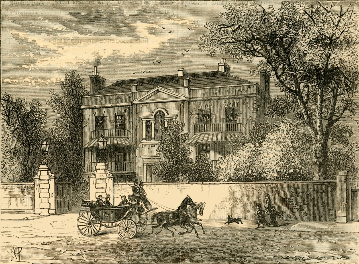 Kingston House, Knightsbridge, c1876. od Unbekannt