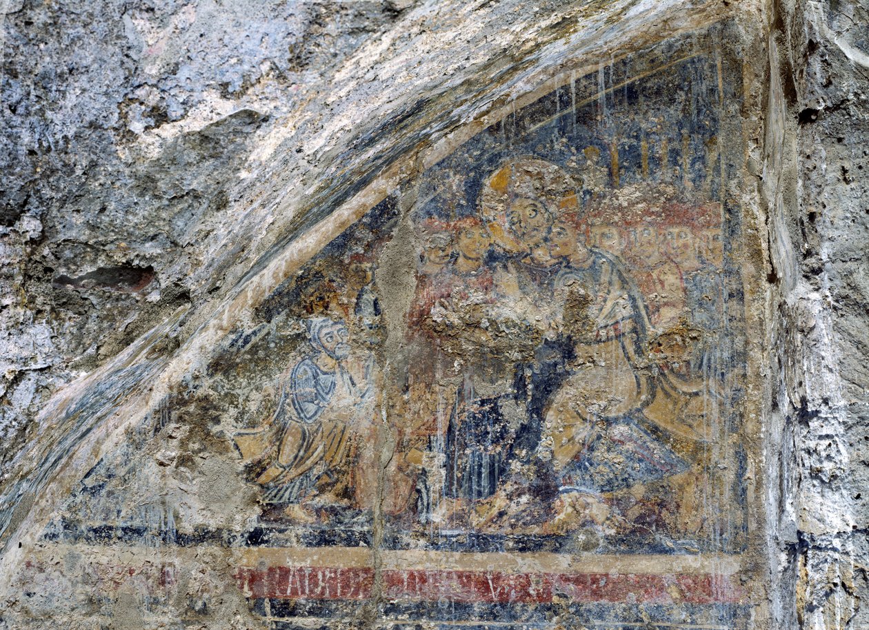 Jidášův polibek (freska) (viz 138683 a 138685) od Unbekannt