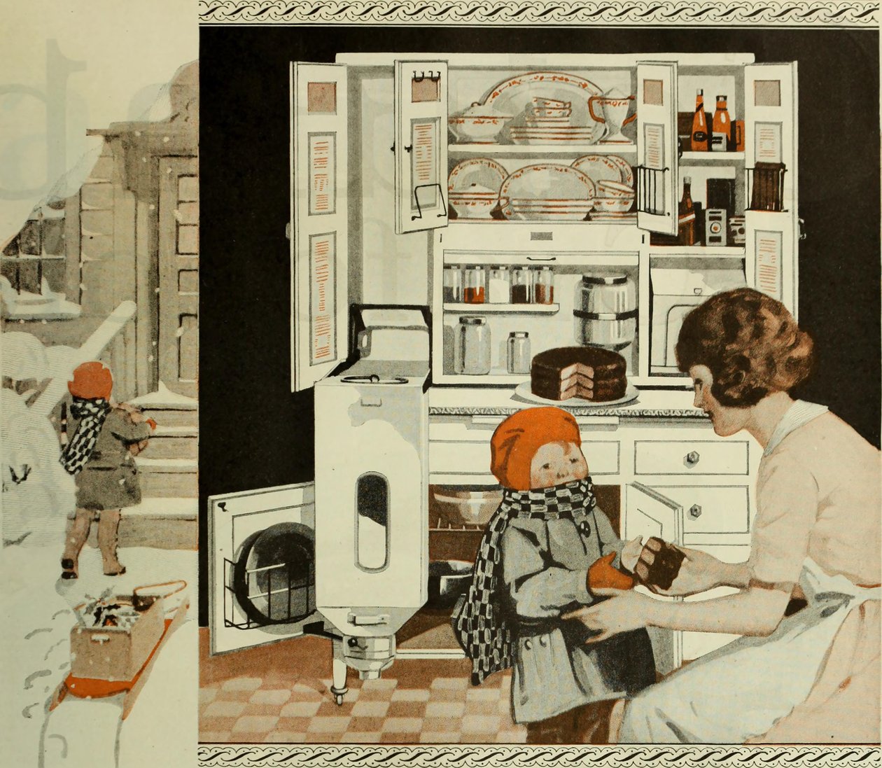 Kuchyňská reklama od The Saturday Evening Post, ca 1920-1925. od Unbekannt