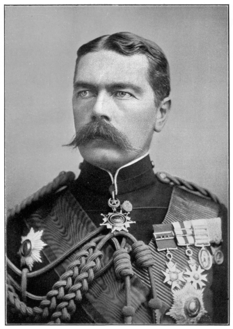 Kitchener z Chartúmu v uniformě, c 1900 od Unbekannt