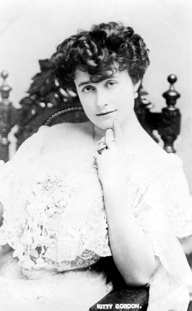 Kitty Gordon 1878-1974, anglická herečka, začátek 20. století od Unbekannt