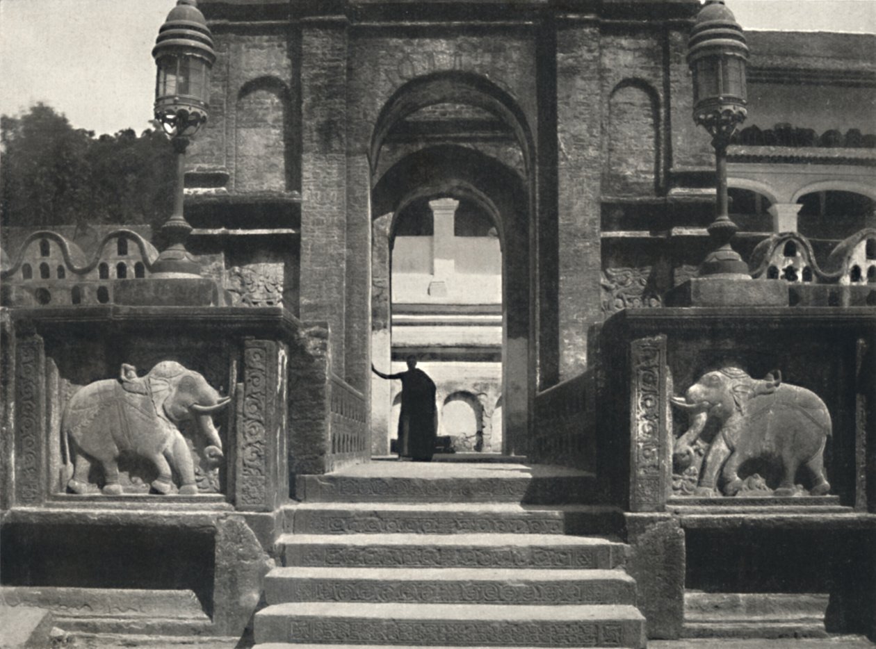 Klášter v Chrámu posvátného zubu Dalada Maligawa Vihara, Kandy, 1926 od Unbekannt
