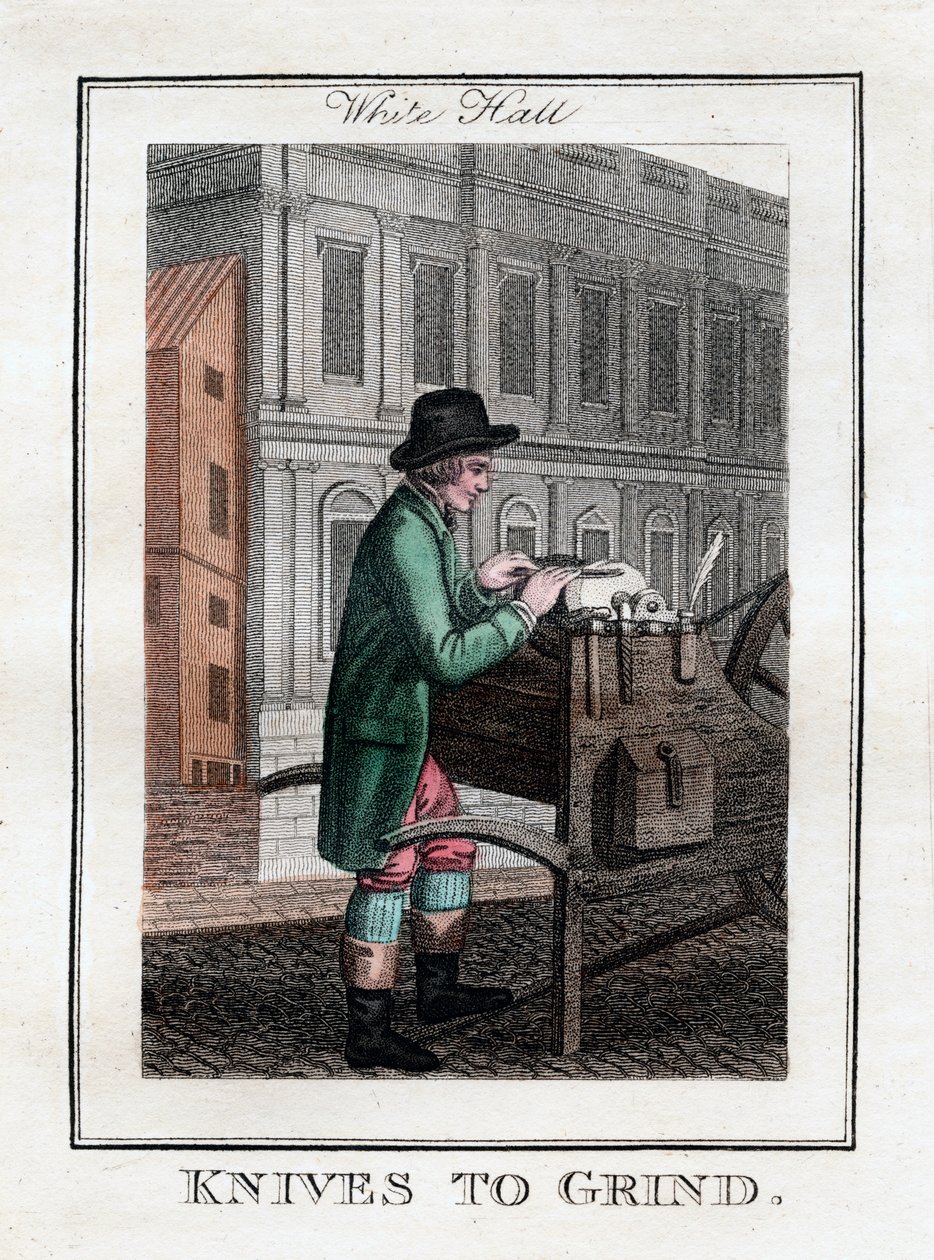 Knives to Grind, Whitehall, Londýn, 1805 od Unbekannt