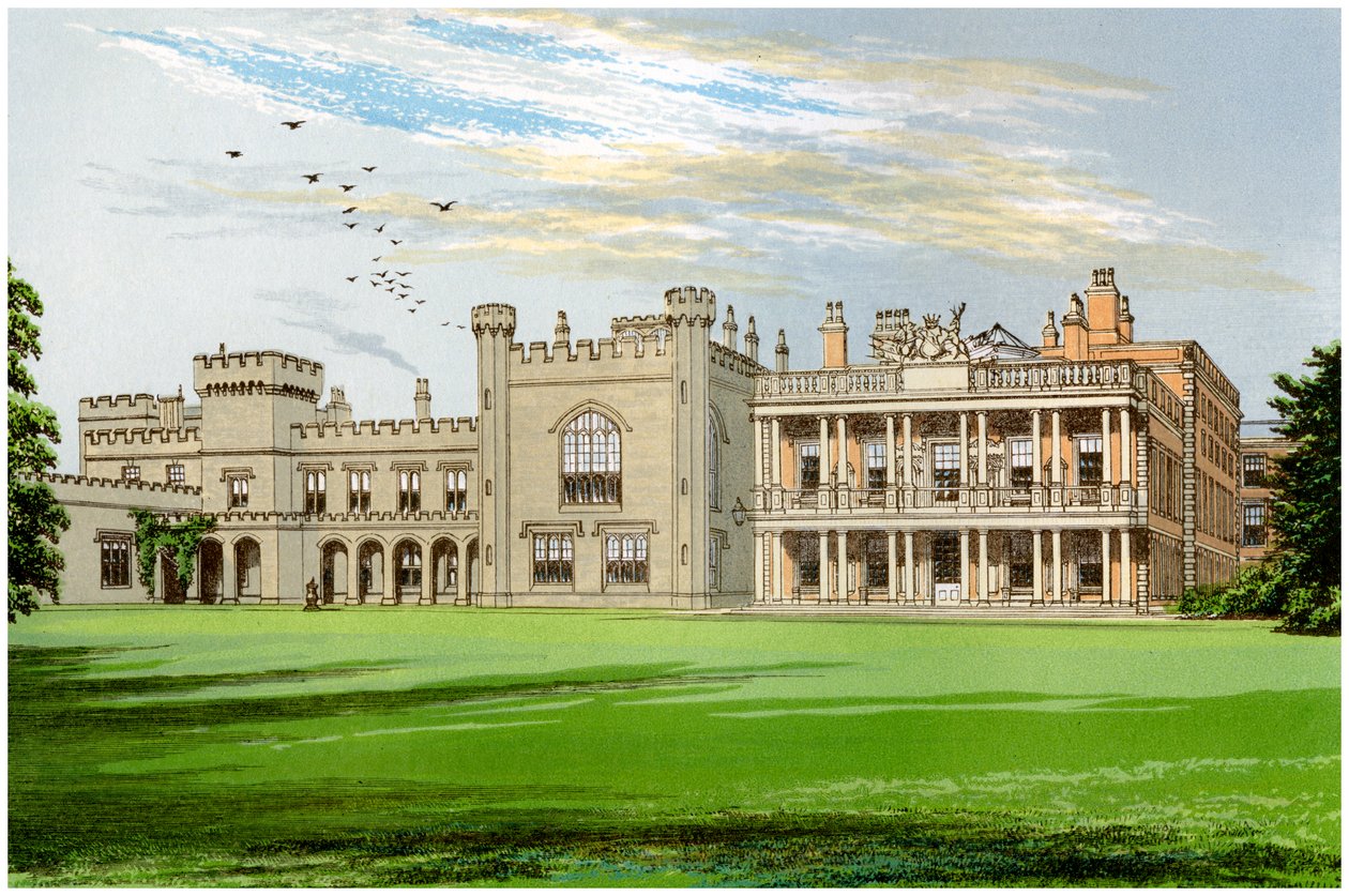 Knowsley Hall, Lancashire, domov hraběte z Derby, c1880 od Unbekannt