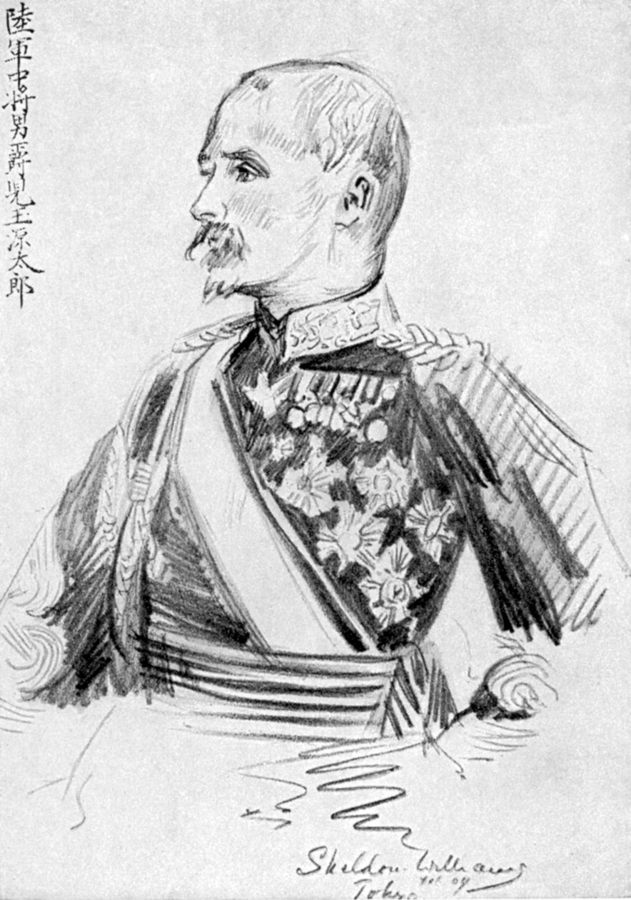 Kodama Gentaro , japonský voják a státník, rusko-japonská válka, 1904-5 od Unbekannt