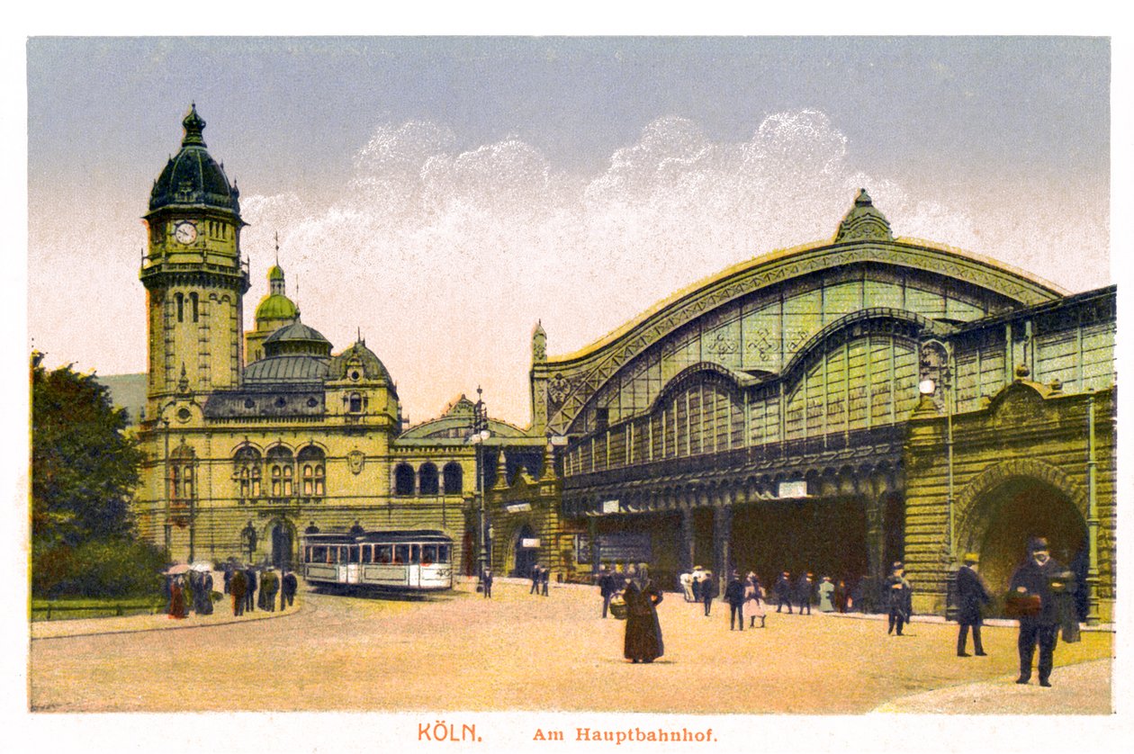 Koln, Am Hauptbahnhof, Hlavní nádraží, 20. století od Unbekannt