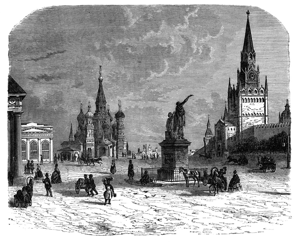 Krusnaya Place, Moskva, c1890 od Unbekannt