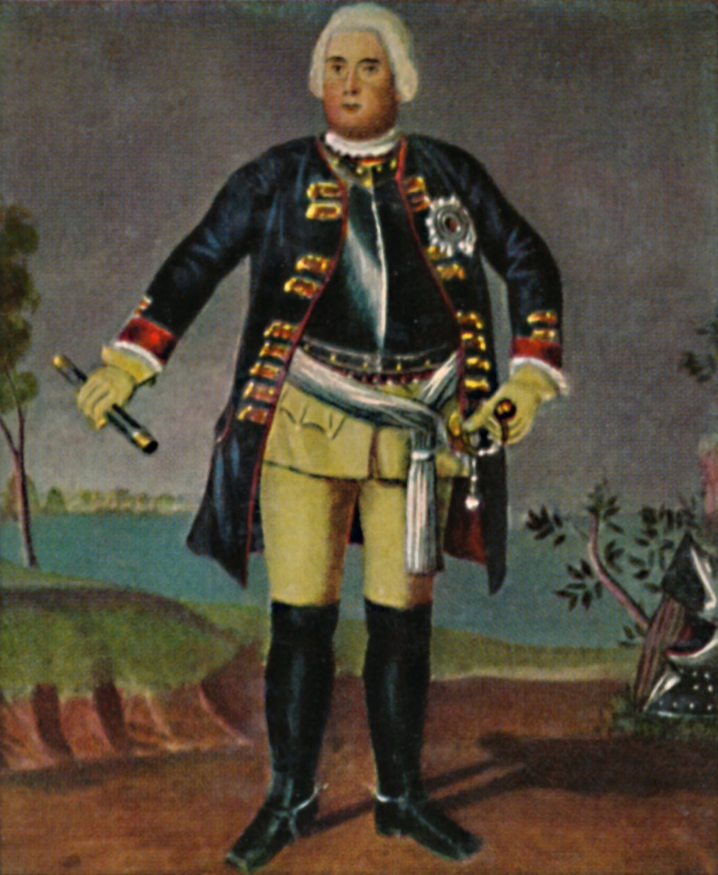 Král Friedrich Wilhelm I. v. Prusko 1688-1740. - Rytina podle obrazu od Weidemanna, 1934. od Unbekannt
