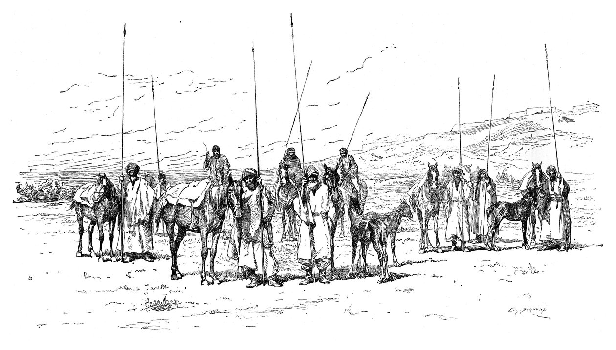Kurdská kavalérie, 1895 od Unbekannt