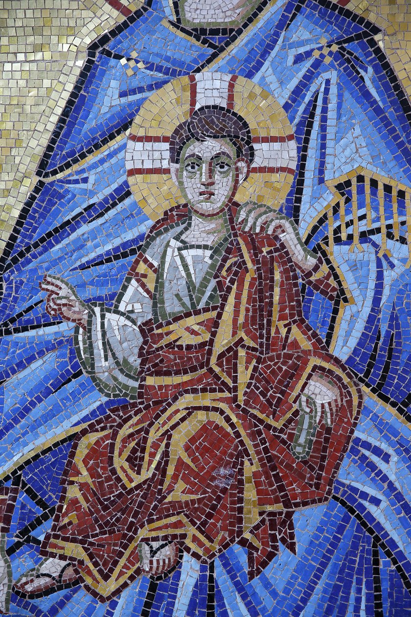 Klášter Kykkos, Kypr. Mozaikový detail. Ježíš jako dítě, 20150510, Pedoulas, Kypr od Unbekannt