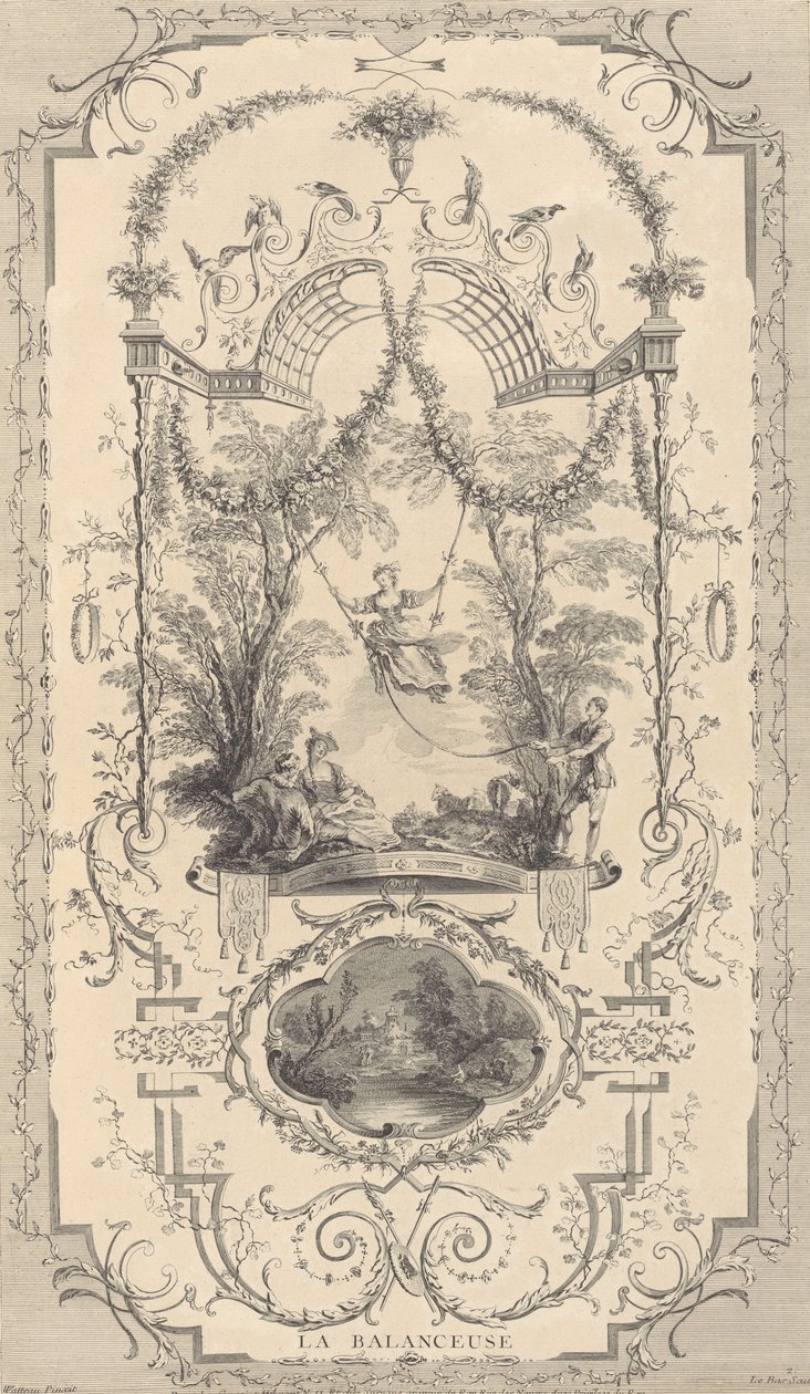 Dílo Antoine Watteau Painter králi v jeho Královské akademii malířství a sochařství..., ca. 1740. od Unbekannt