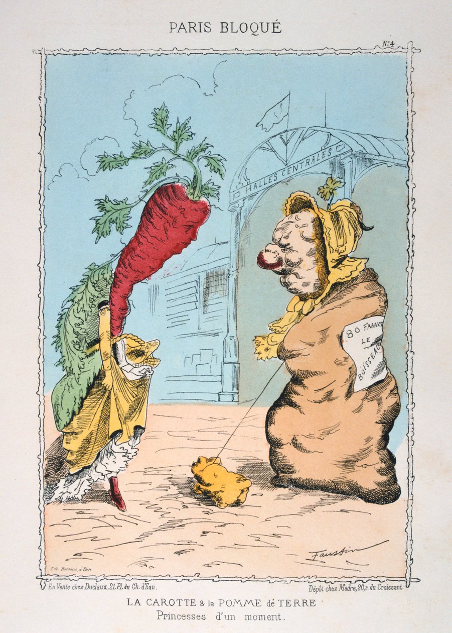 La Carotte et la Pomme de Terre, 1870-1871 od Unbekannt