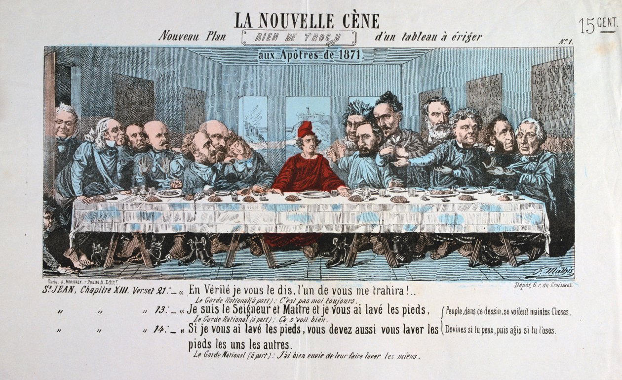 Nová večeře, Pařížská komuna, 1871 od Unbekannt