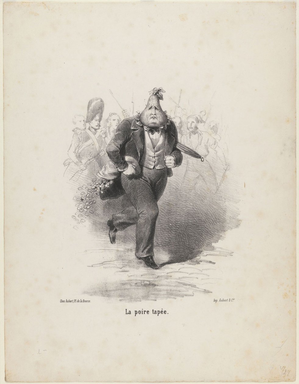 The Taped Pear, asi 1848 od Unbekannt