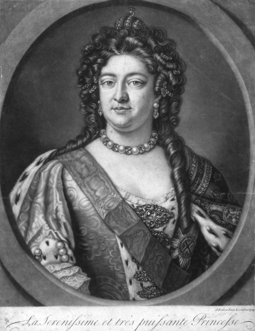 Serenissima a velmi mocná princezna, 1734 od Unbekannt
