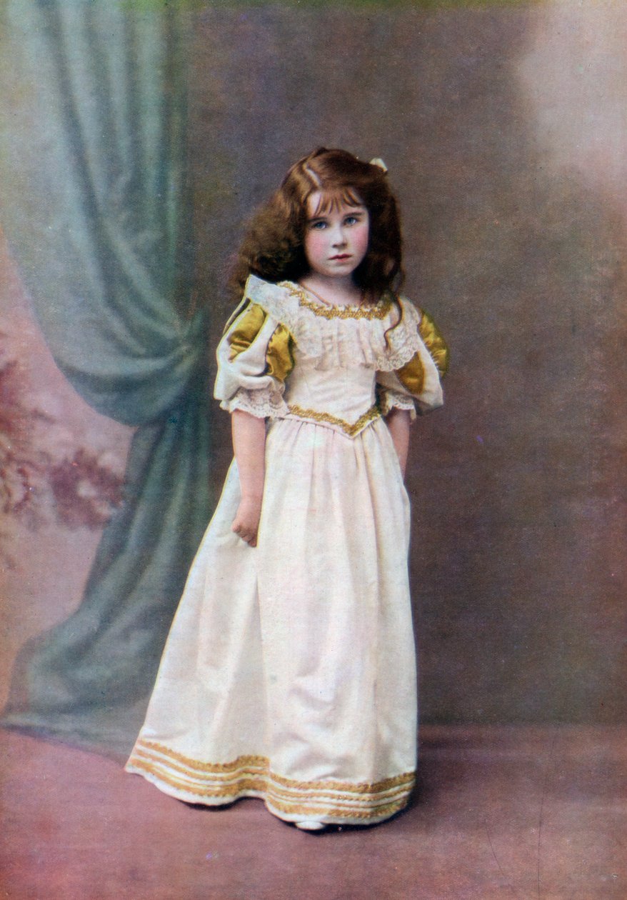 Lady Elizabeth Bowes-Lyon, šest let, 1906-1907 1923 od Unbekannt