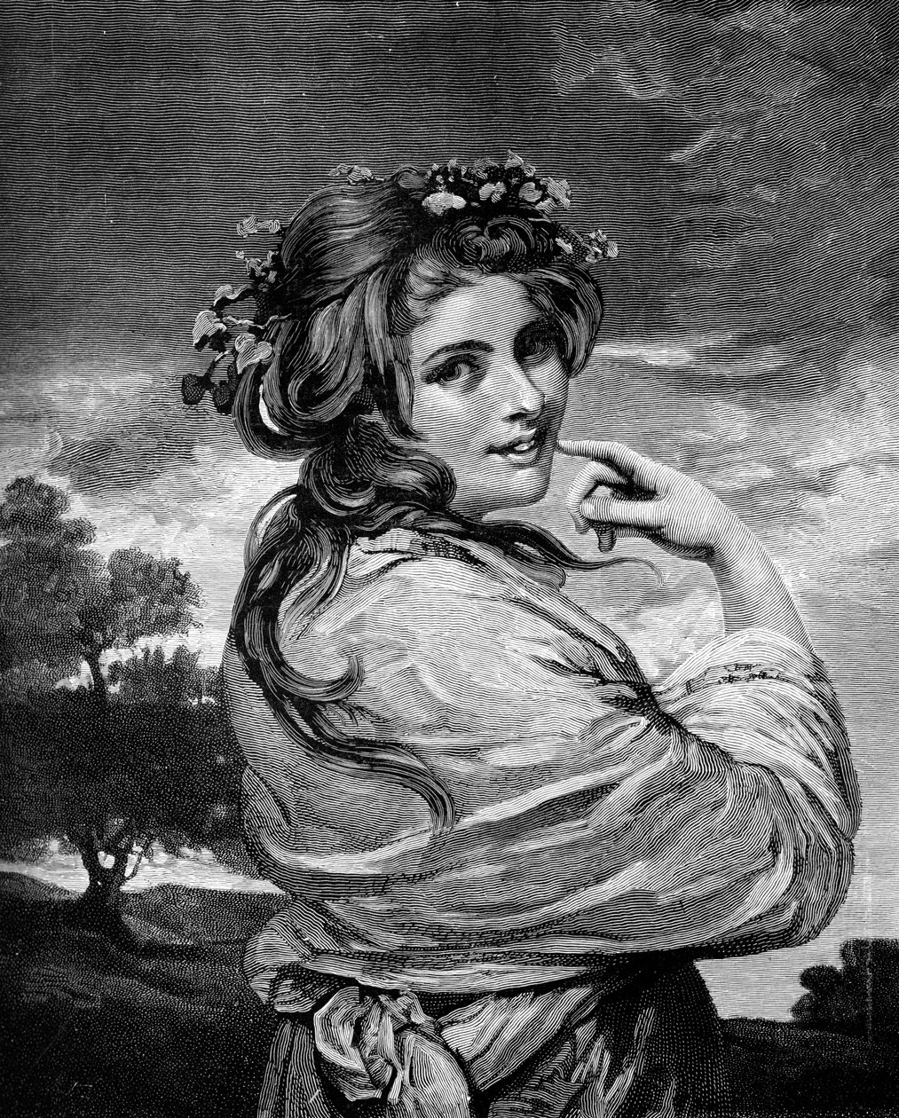 Lady Hamilton jako příroda, c1783-1784 1900 od Unbekannt