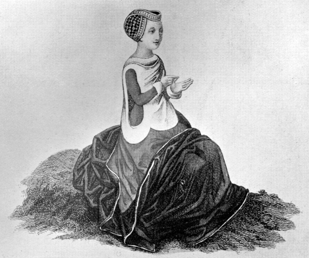 Dámský kostým, 14. století, 1910 od Unbekannt