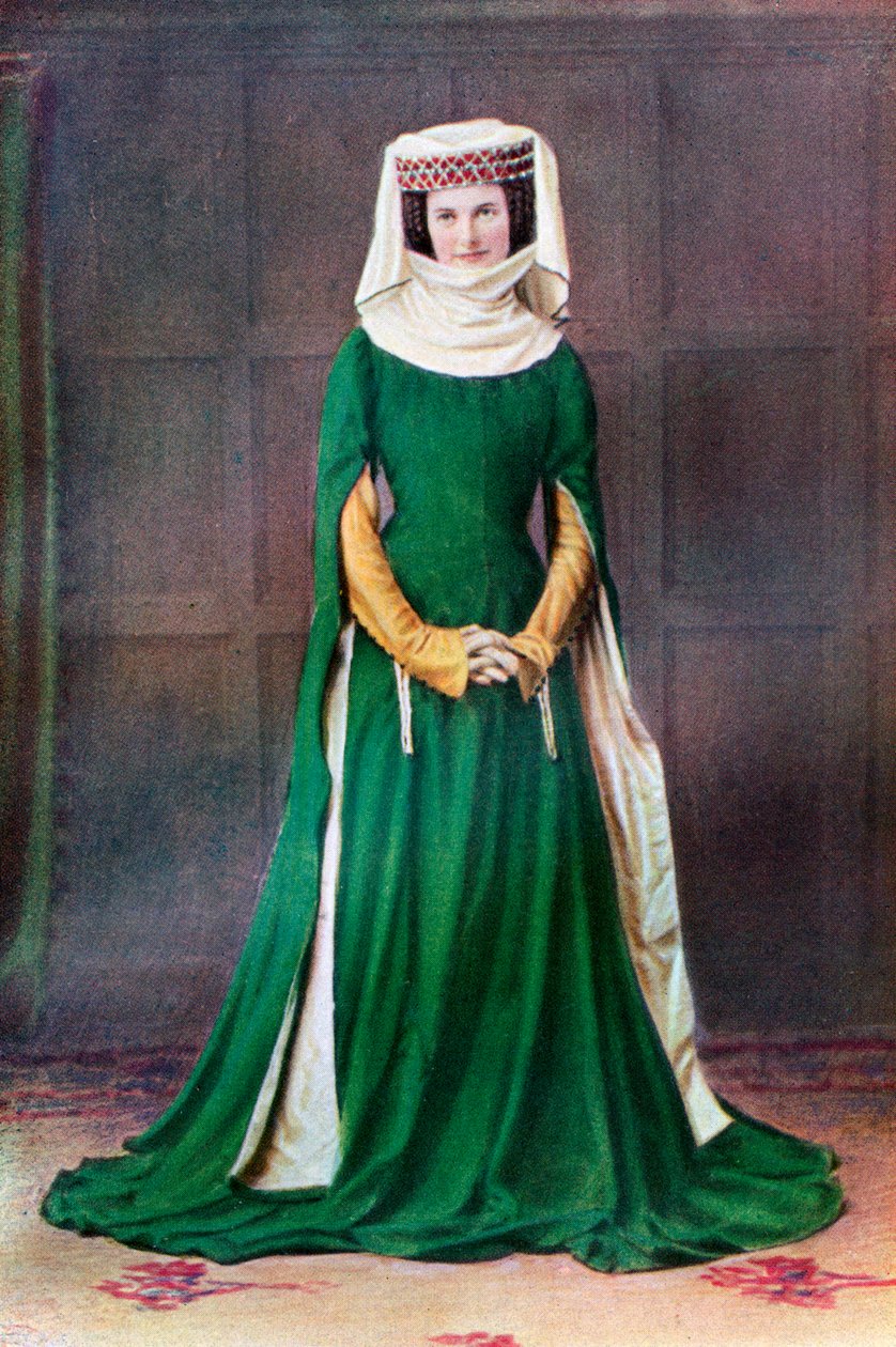 Dámské šaty, 14. století, 1910 od Unbekannt