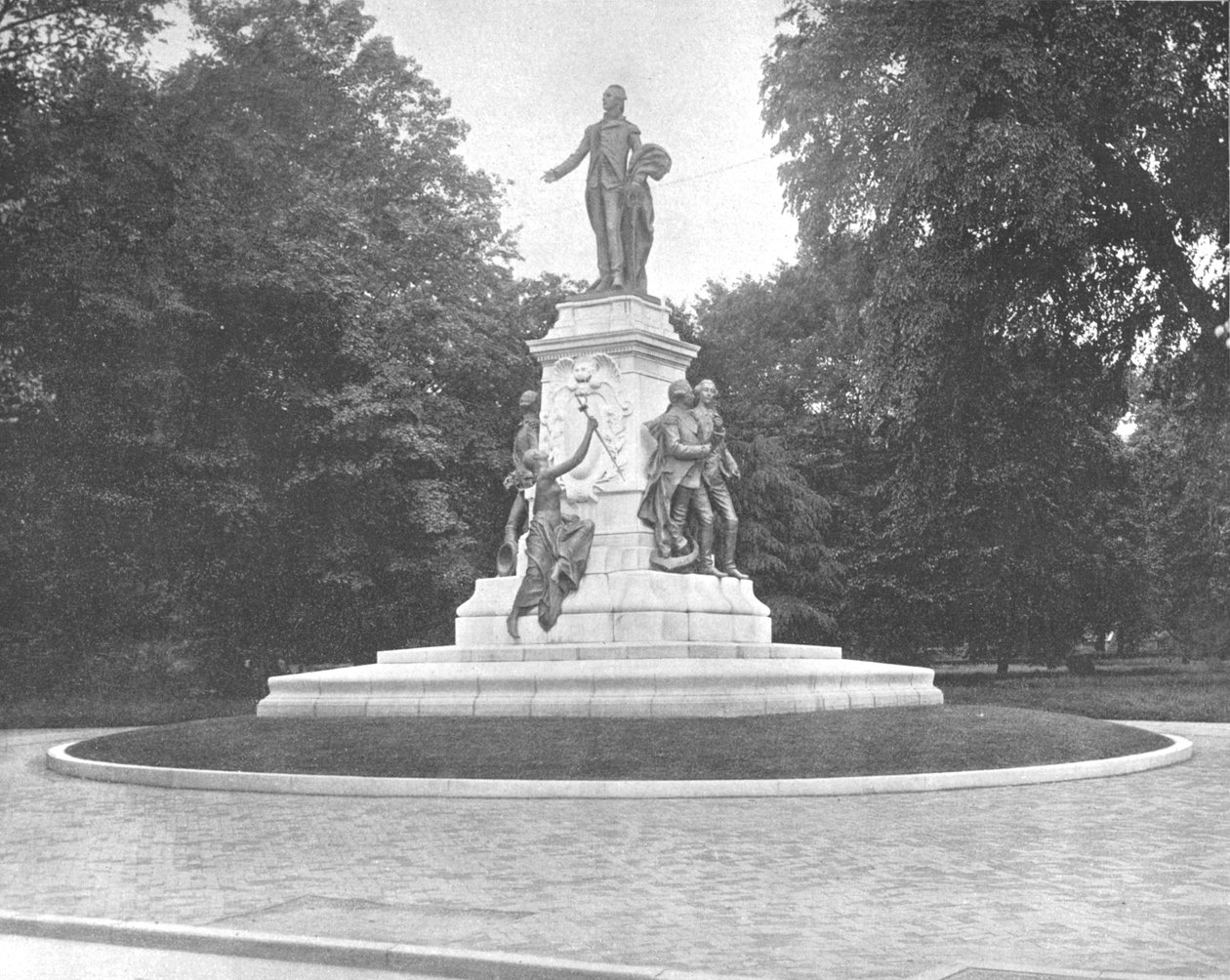 Socha Lafayette, Washington DC, USA, c1900. od Unbekannt