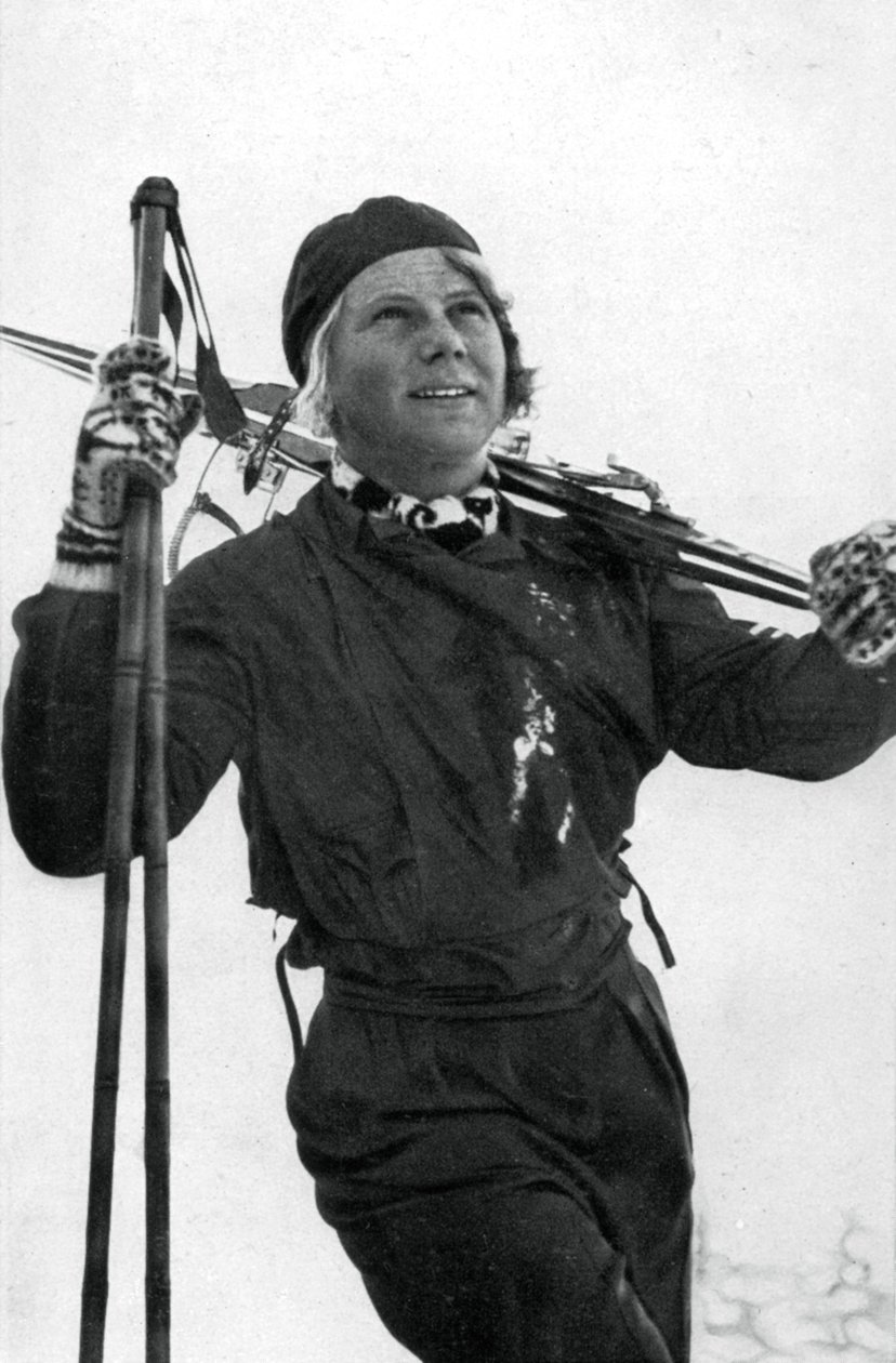 Laila Schou-Nilsen, norská lyžařka, zimní olympijské hry, Garmisch-Partenkirchen, Německo, 1936 od Unbekannt