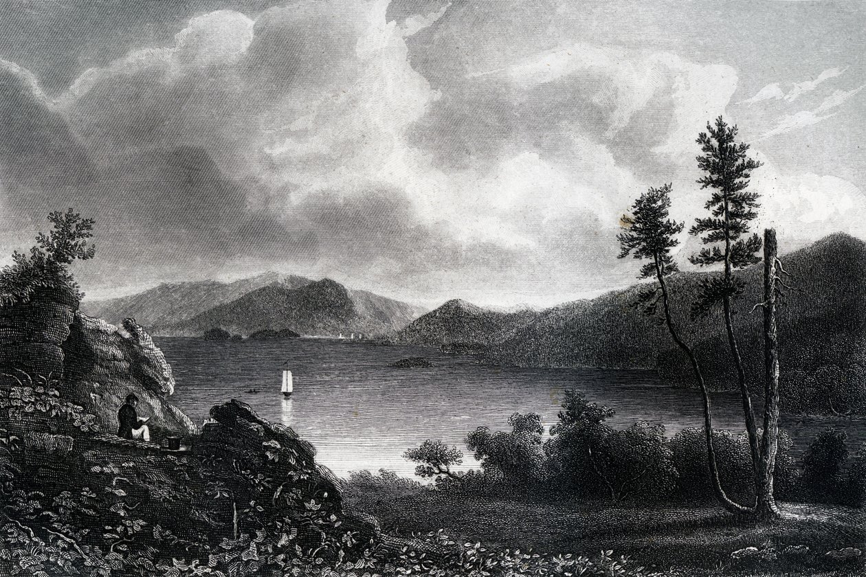 Lake George, New York, 1855 od Unbekannt