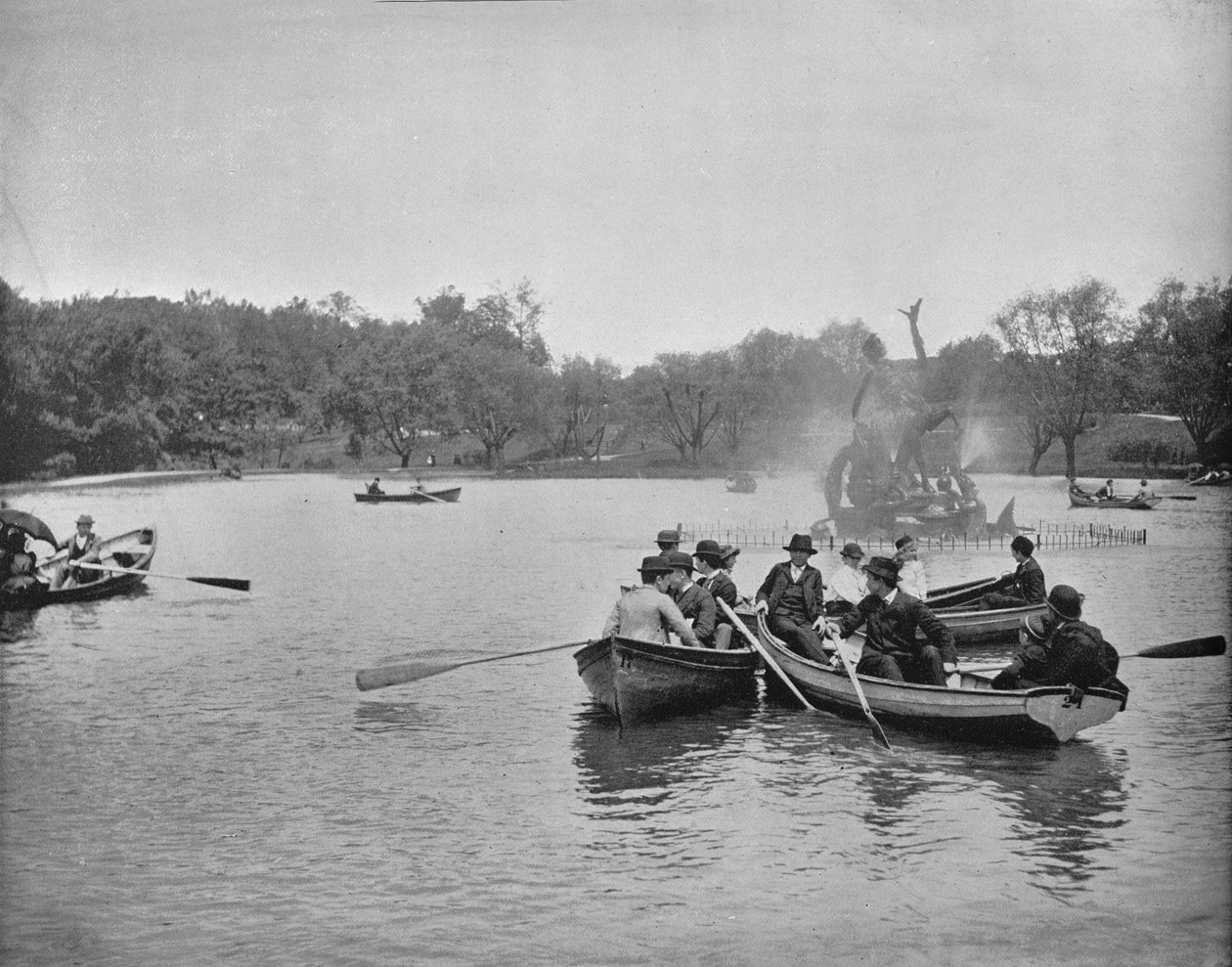 Jezero ve Wade Park, Cleveland, Ohio, c1897. od Unbekannt