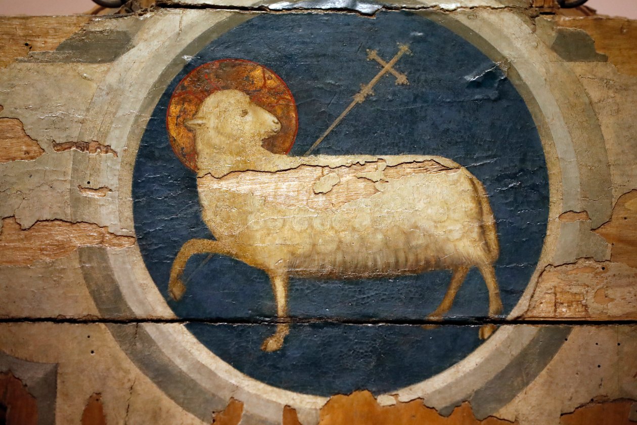 Beránek Boží namaloval Giotto. 14. století. Padova. Itálie. (fotografie) od Unbekannt
