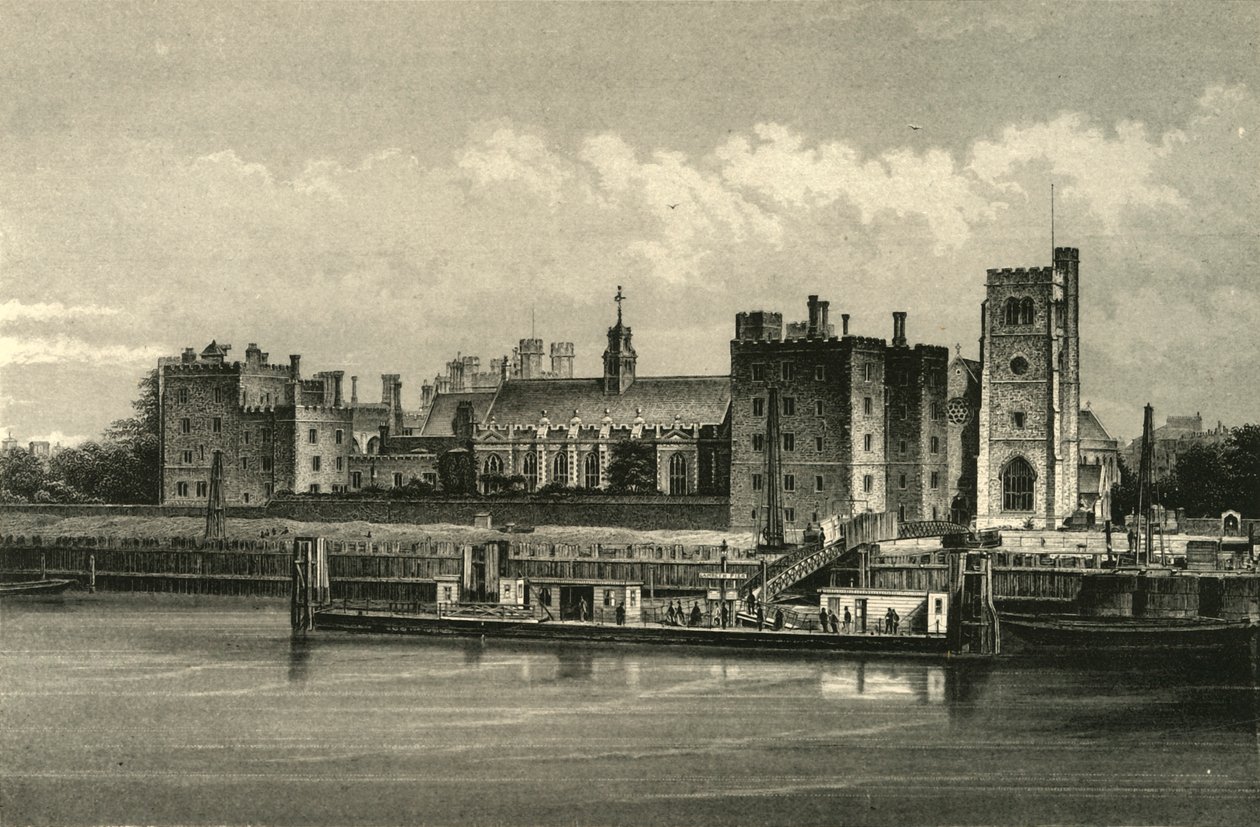 Lambethský palác, c1876. od Unbekannt
