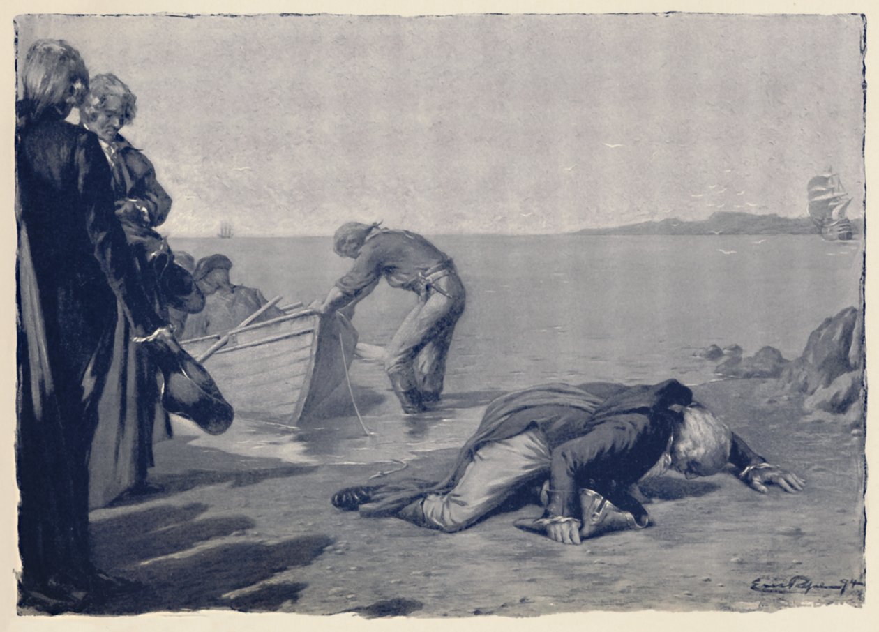 Přistání Paoli na korsické půdě, konec 18. století, 1896 od Unbekannt