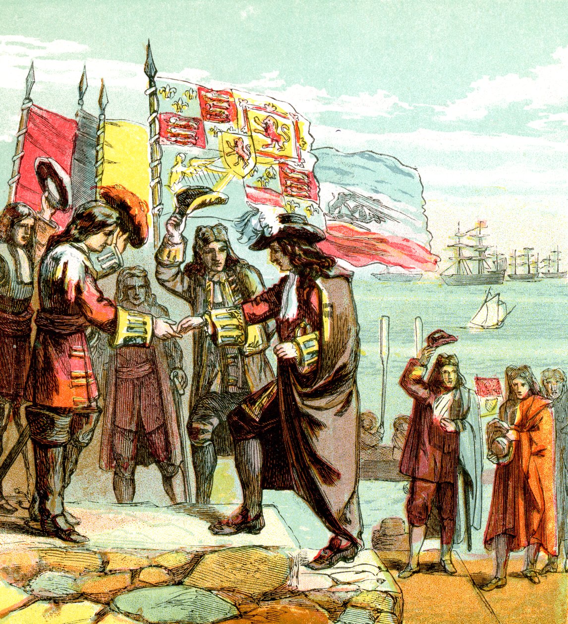 Přistání Williama Orangea, 1688 1850 od Unbekannt