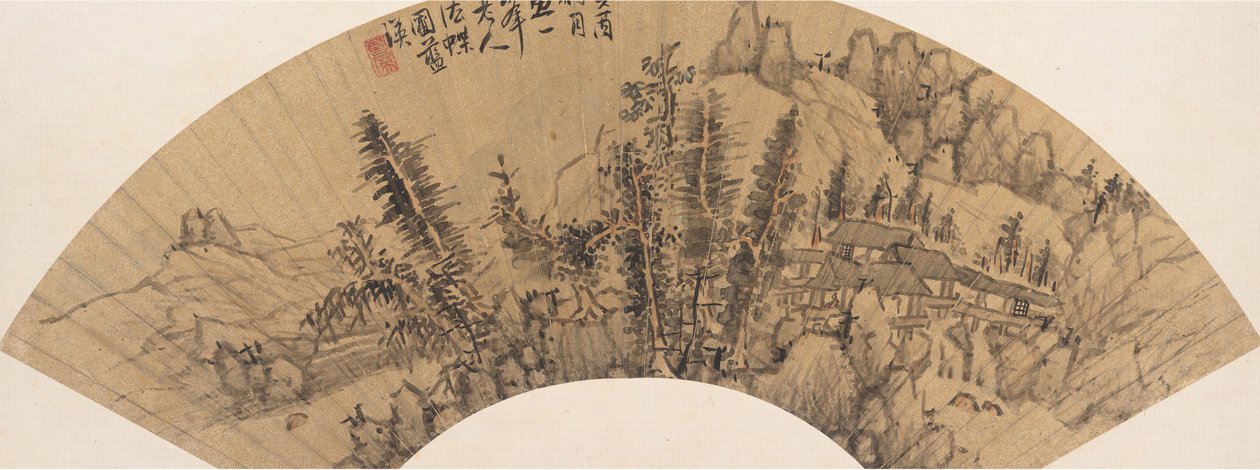 Krajina ve stylu Huang Gongwang, 17. století nebo později, falešné datum 1633. od Unbekannt