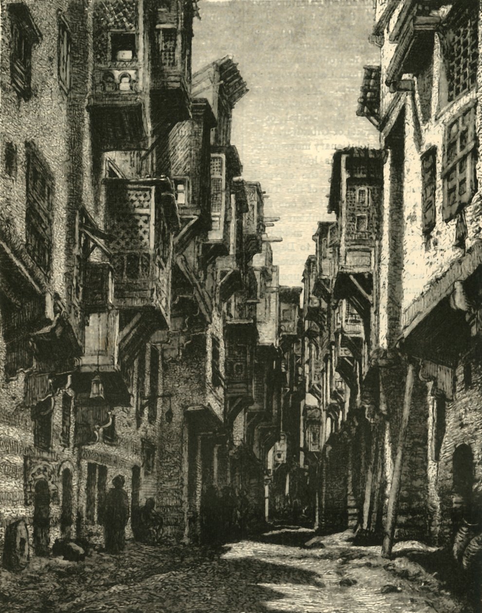Lane v koptské čtvrti, Káhira, 1890. od Unbekannt
